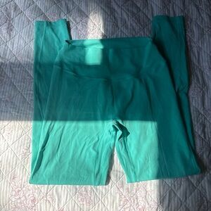Aqua Green High-Waist Leggings
